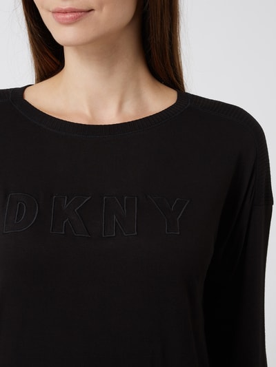 DKNY Bluza z efektem melanżu Czarny 3