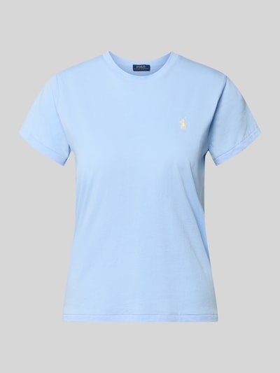 Polo Ralph Lauren Regular Fit T-Shirt aus reiner Baumwolle Hellblau 2