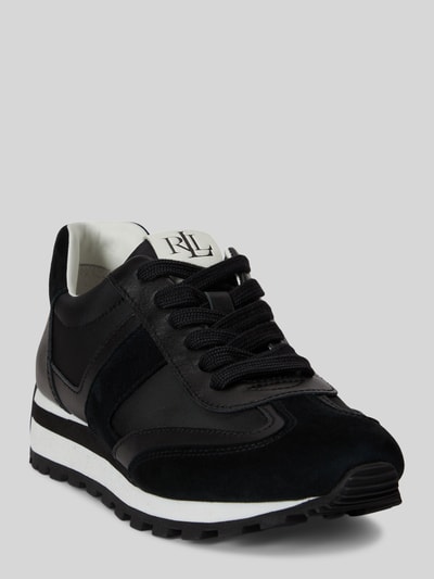 Lauren Ralph Lauren Sneaker aus echtem Rindsleder Modell 'DANI' Black 4