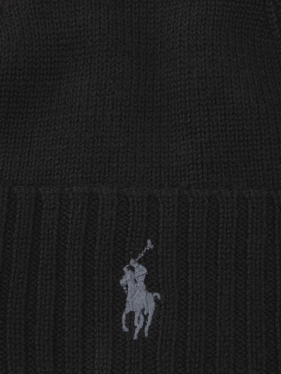 Polo Ralph Lauren Wollmütze mit Umschlag Black 2