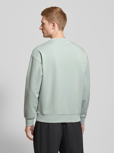 HUGO Sweatshirt mit Label-Badge Modell 'Dettil' Mint 5