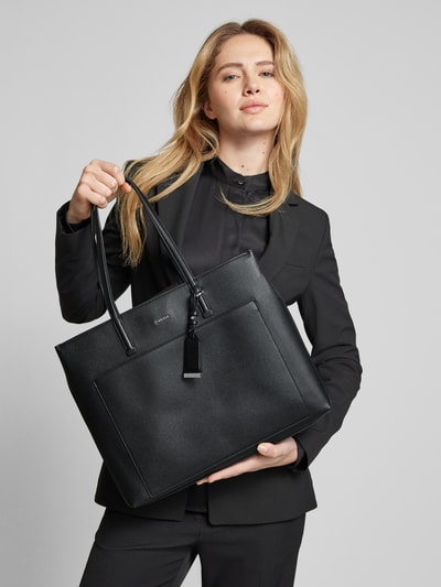 CK Calvin Klein Handtasche mit Label-Anhänger Modell 'CK MUST' Black 1