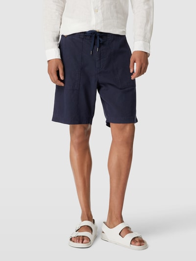 BOSS Orange Shorts mit Label-Details Modell 'Sisla' Marineblau 4