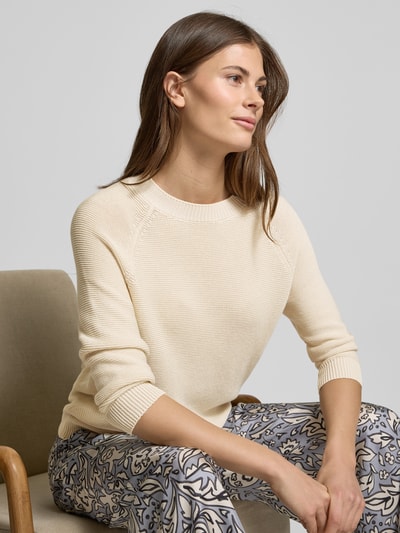 Weekend Max Mara Strickpullover mit Raglanärmeln Modell 'LINZ' Ecru 3