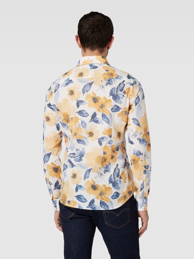 JOOP! Collection Slim fit vrijetijdsoverhemd met all-over print Geel - 5