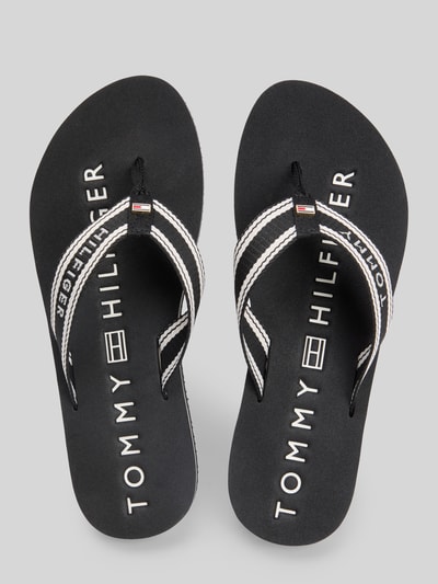 Tommy Hilfiger Japonki z detalami z logo Czarny 3