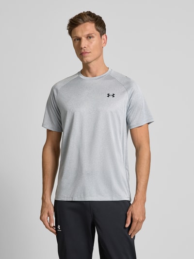 Under Armour T-Shirt mit Logo-Print Modell 'TECH 2.0' Hellgrau Melange 4