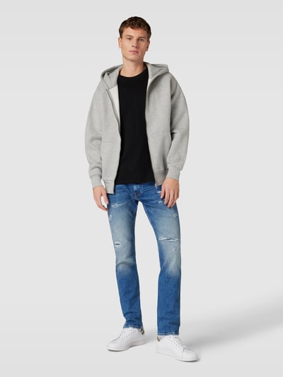 Replay Slim Fit Jeans im Destroyed-Look Modell 'ANBASS' Blau 1
