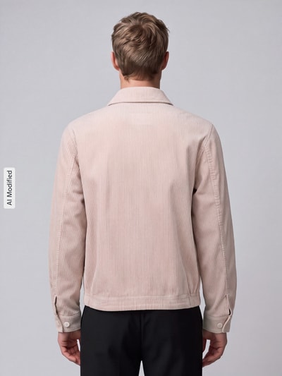 s.Oliver RED LABEL Overhemdjack met ritssluiting-Front Beige - 5