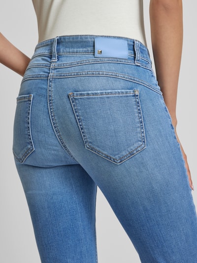 Cambio Slim Fit Jeans mit Ziernähten Modell 'PARLA SEAM' Hellblau 3