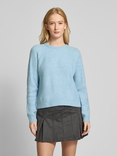 Pieces Relaxed fit pullover met ronde hals, model 'OLLA' Lichtblauw - 4