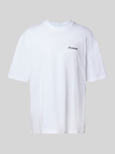 Pegador Oversized T-shirt met labelprint, model 'MILES' Wit - 2
