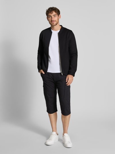 s.Oliver BLACK LABEL Relaxed Fit Bermudas aus Baumwoll-Mix Black 1