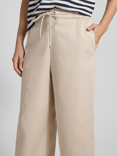 s.Oliver BLACK LABEL Wide Leg Culotte aus Popeline Beige 3