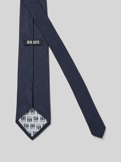 REAL GUYS Stropdas met labeldetail Marineblauw - 2