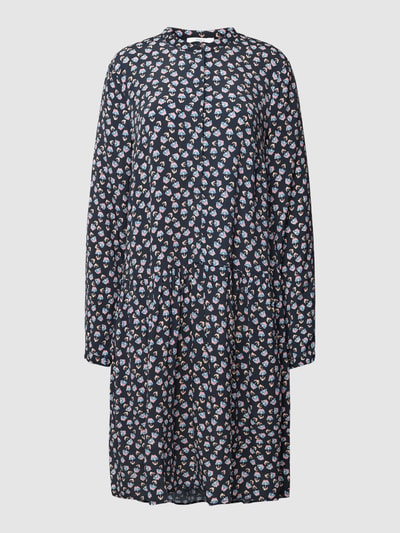 Jake*s Casual Overhemdjurk van viscose met all-over motief Zwart - 2