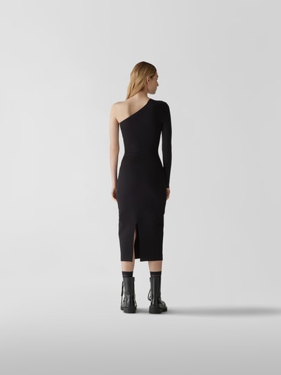 Victoria Beckham Midikleid mit Ripp-Einsatz Black 5