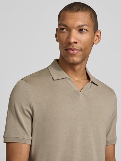 CINQUE Slim Fit Poloshirt mit Logo-Detail Modell 'Boll' Beige 3