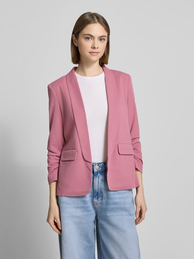 Only Regular Fit Blazer mit gerafften 3/4-Ärmeln Modell 'LEVI LIFE' Pink 4