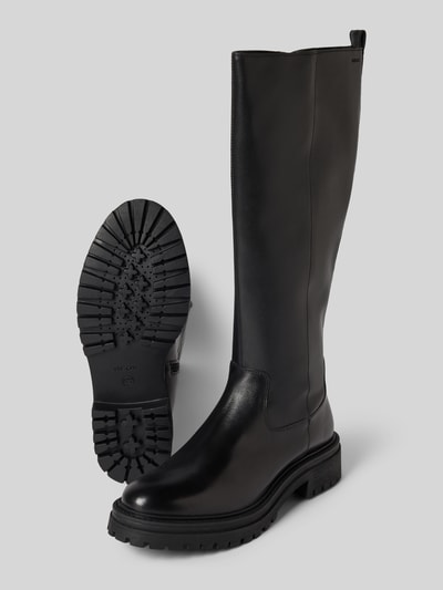 Geox Stiefel aus Leder mit Reißverschluss Modell 'IRIDEA' Black 4