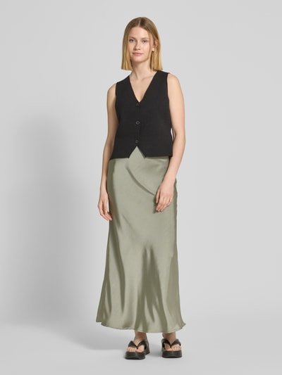 Neo Noir Maxirock mit elastischem Bund Modell 'Vicky' Schilf 1