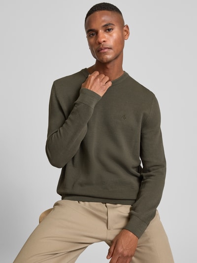 Marc O'Polo Regular Fit Pullover aus reiner Baumwolle  Oliv 3