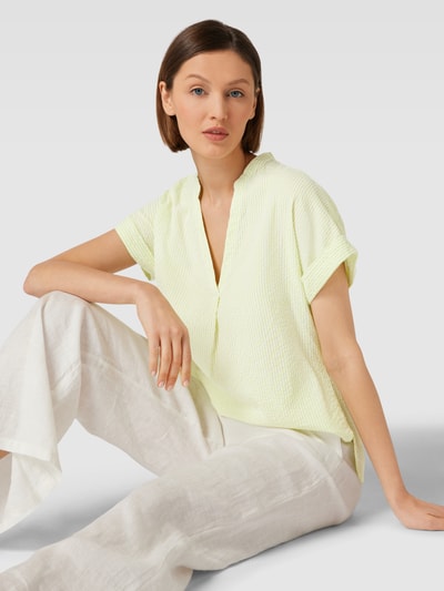 Montego Comfortabele blouse met opstaande kraag Neon groen - 3