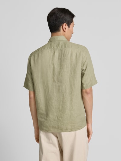 Marc O'Polo Regular Fit Freizeithemd aus reinem Leinen Mint 5