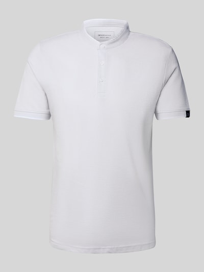 Tom Tailor Denim Regular Fit Poloshirt aus reiner Baumwolle Hellgrau 2