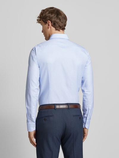 BOSS Slim fit zakelijk overhemd met haaikraag, model 'Hank' Bleu - 5