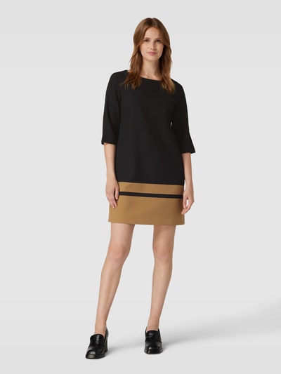 BOSS Black Women Mini-jurk met boothals, model 'Dastra' Zwart - 1