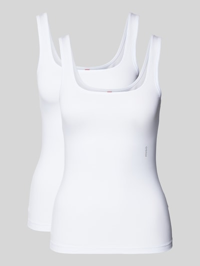 HUGO Tanktop im unifarbenen Design Weiss 2