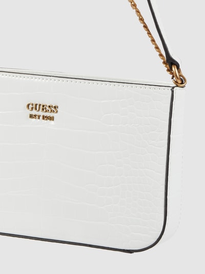 Guess Pochette mit Kroko-Prägung  Weiss 3