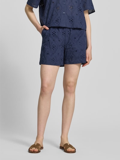 VERO MODA Regular Fit Shorts aus reiner Baumwolle Modell 'ELIZA' Dunkelblau 4