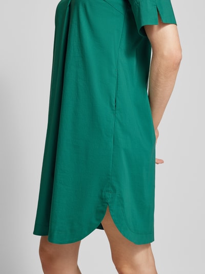More & More Sukienka koszulowa o długości do kolan w jednolitym kolorze Butelkowy zielony 3