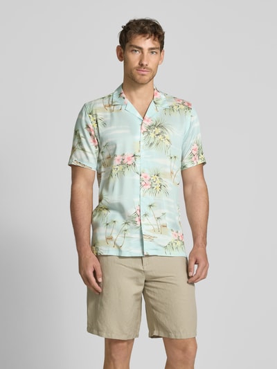 Lindbergh Relaxed fit vrijetijdsoverhemd van lyocell met reverskraag Lichtblauw - 4