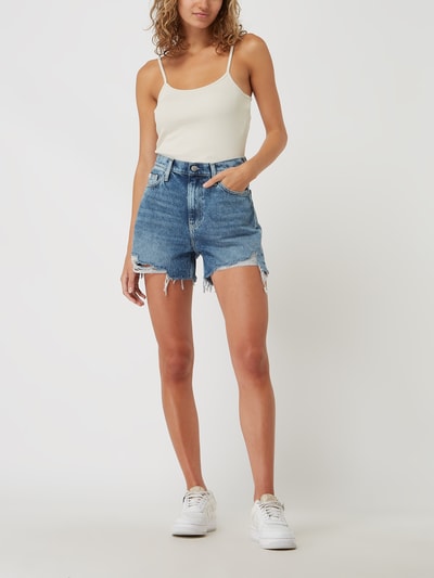 Calvin Klein Jeans Mom Fit Jeansshorts aus Baumwolle  Jeansblau 1