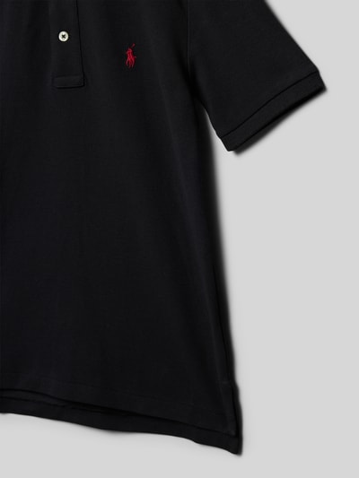 Polo Ralph Lauren Teens Regular fit poloshirt met logostitching Zwart - 2