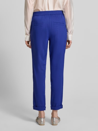 Marc Cain Straight Fit Leinenhose mit Viskose-Anteil Royal 5