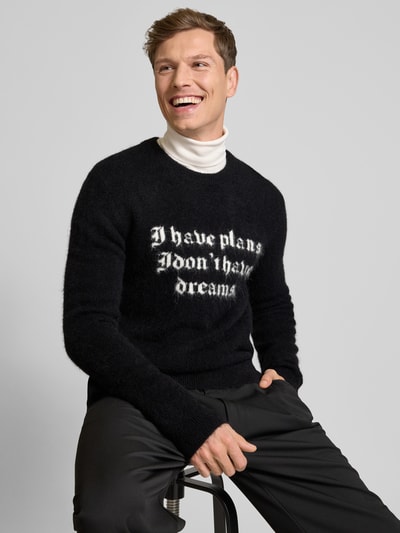 THE KOOPLES Gebreide pullover van alpacamix met ronde hals Zwart - 3