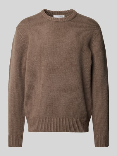 SELECTED HOMME Strickpullover mit Rundhalsausschnitt Modell 'CODY' Taupe 2