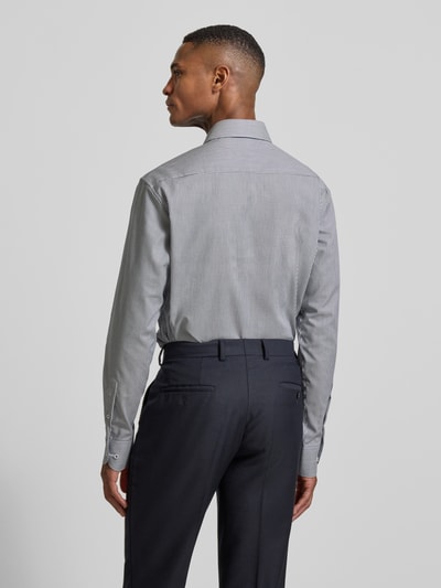 ETERNA Modern fit zakelijk overhemd van katoen met kentkraag Marineblauw - 5