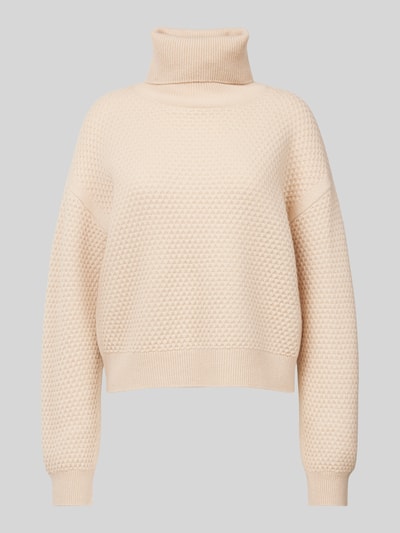 Max Mara Studio Strickpullover mit Rollkragen Modell 'NERO' Beige 1