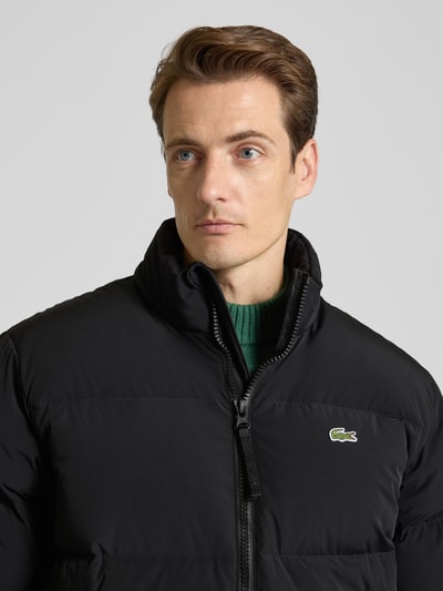 Lacoste Regular fit donsjack met opstaande kraag en geïntegreerde capuchon Zwart - 3