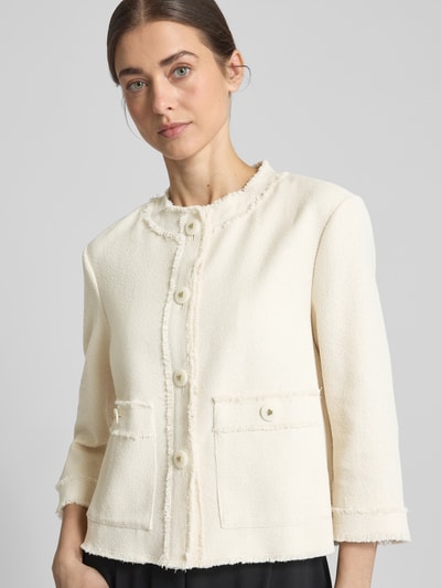 WHITE LABEL Blazer met franjes Offwhite - 3