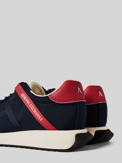 ARMANI EXCHANGE Sneakersy z detalem z logo Ciemnoniebieski 2