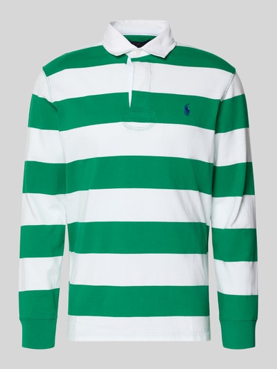 Polo Ralph Lauren Regular Fit Sweatshirt aus reiner Baumwolle Modell 'LS RUGBY M3' Gruen 2