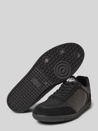 EA7 Emporio Armani Sneakers met labelprints, model 'NEW HERITAGE EAGL' Zwart - 4