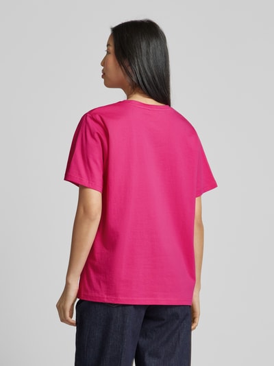 ICHI T-Shirt mit Applikation Modell 'NYNNA' Pink 5