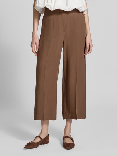 someday. Culotte mit Leinen-Anteil und elastischem Bund Modell 'Celino' Hellbraun 4